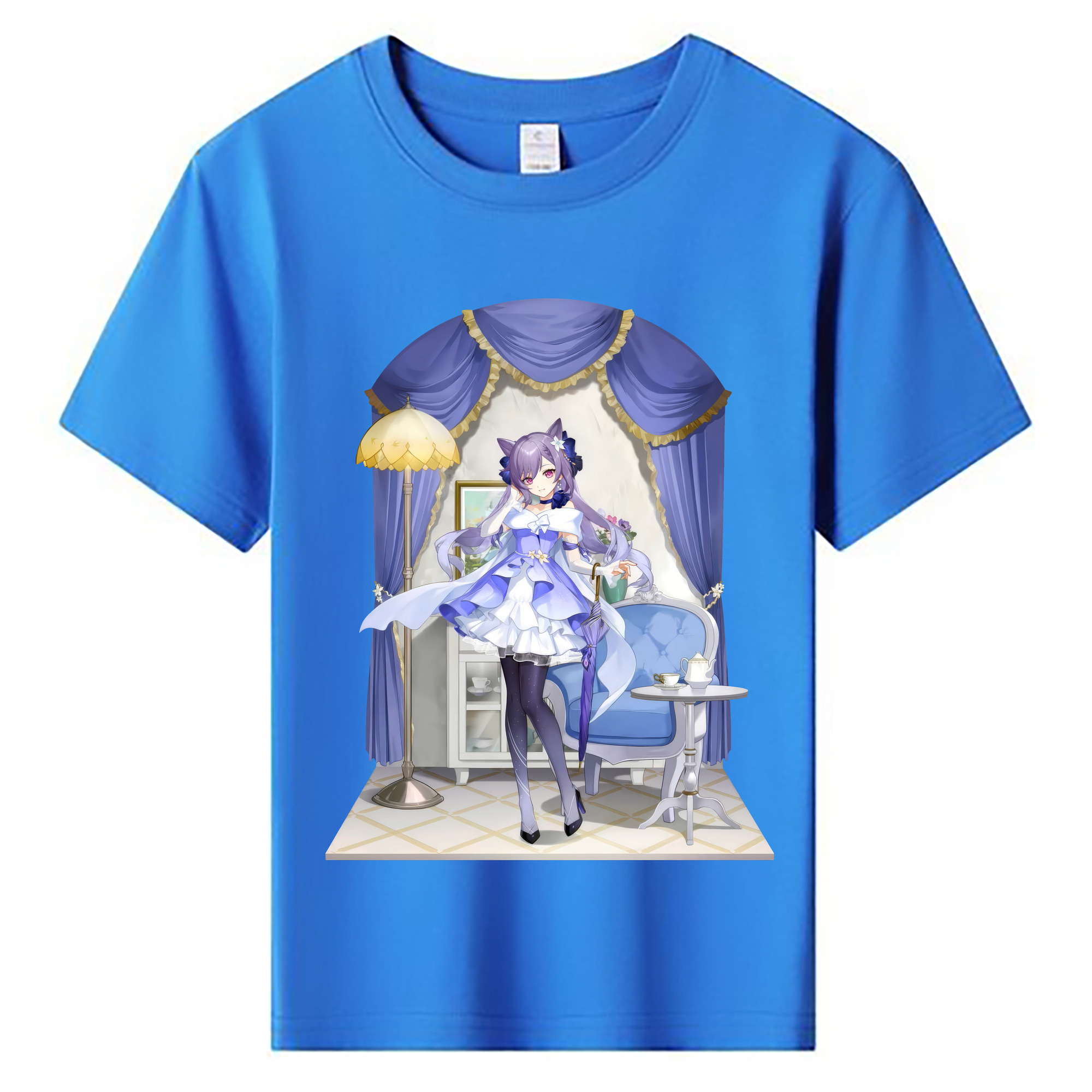 げんし神 刻晴 こくせい genshin Kokusei 綿100％キッズTシャツ（フロントプリント）